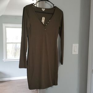 🍍Bodycon olive green dress - Garage